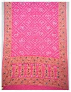 Bavan Bag Design Bandhani Gadhwal Silk Saree