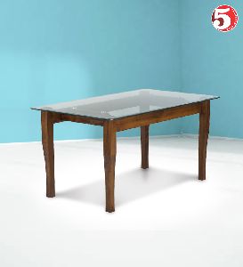 Glass Top Rectangular Dining Table