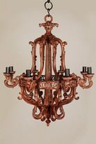 BROWN RUST ANTIQUE Chandelier