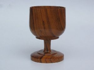 Wooden chalice cup