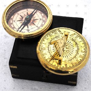 Nautical Brass Sundial Compass