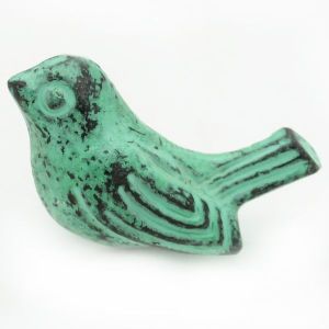 CAST IRON HANDCRAFTED LIGHT GREEN SPARROW DESGINED KNOB