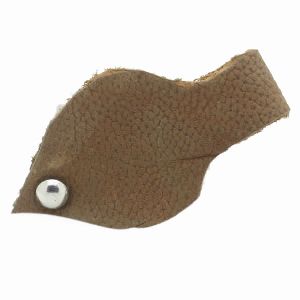 LEATHER HANDCRAFTED BROWN FISH SHAPED PULLER