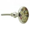 STEEL & RESIN MIX HANDCRAFTED SILVER & MULTICOLOR KNOB