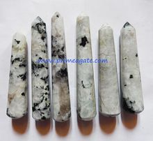 Rainbow Moonstone Faceted Massage Wands