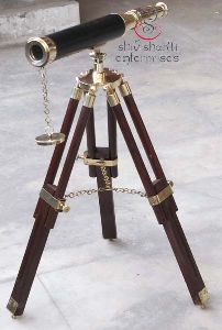 Brass Nautical Decor Telescope