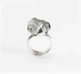 White Crystal 925 Sterling Silver Ring