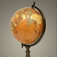 Exclusive Office Desk Decor World Globe Antique Brass Stand D