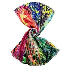 Unique silk digital print shawl in long length