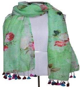 DIGITAL PRINT LINEN SIKL STOLE