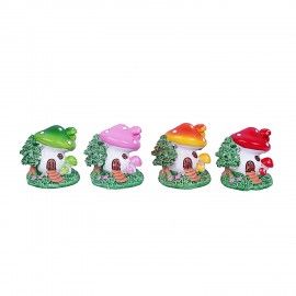 4 miniature Mushrooms for bonsai decoration