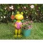 Wonderland Plant Container Metal Frog with Pot