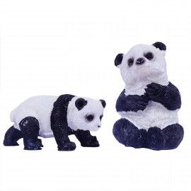 Wonderland set of 2 panda for bonsai decoration