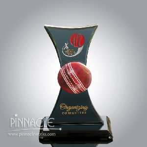 Cricket Glass Trophy