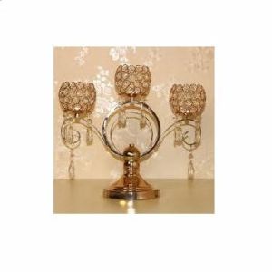 CRYSTAL METAL MATERIAL CANDELABRA