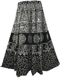 ETHNIC BOHEMIAN WRAP AROUND COTTON LONG SKIRTS