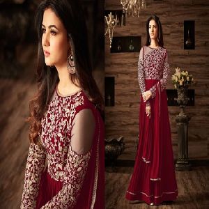 Heavy Designer full Embroidery gown