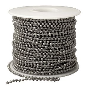 Nickel Plated Steel Ball Chains with Connector