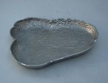 Aluminium serving tray rough finish