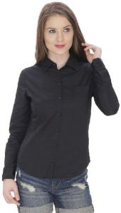 Cotton Black Shirt For WomenShirt