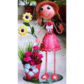 GIRL POT Hand Big Garden Planter