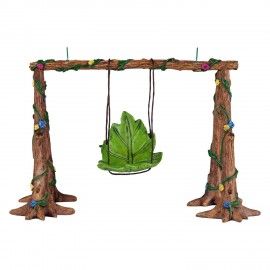 Miniature fairy garden Leaf swing