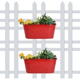 Self embossed Railing planters