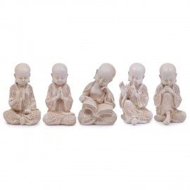 Wonderland Set of 5 Buddha / Monk / Monks / Budha Statue