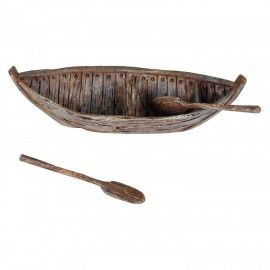 Wonderlnad Miniature fairy garden Boat with paddles