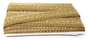 Cream Ethnic Saree Border