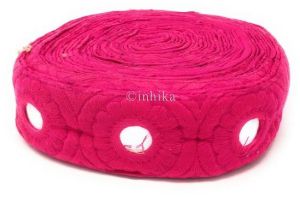 rani pink embroidery on pink base faux mirror