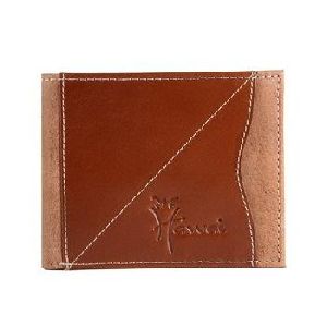 Brown Genuine Leather 6 Card slot Pocket Wallet