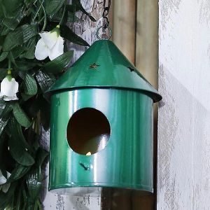 Round Green Bird House