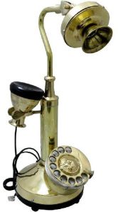 Shower shape antique brass colour phone