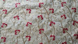 embroidery silk fabric