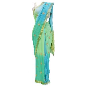 Booti Shaded Banarsi Sari