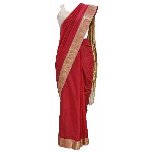 CONTRAST COLOR SILK SAREE