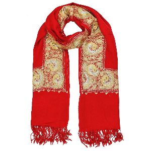 KASHMIRI AARI EMBROIDERED EVENING STOLE