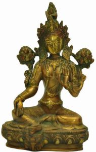 BRASS GODDESS TARA STATUE