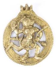 BRASS LORD HANUMAN WALL HANGING