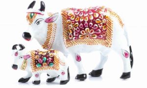 METAL HANDICRAFT COW WITH CALF