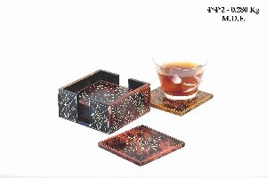 Wooden Tea Coaster Set