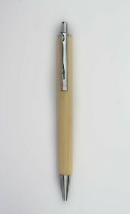 Wooden Engraved Silver Jotter Ball Pen