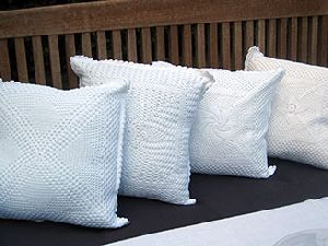 Designer Crochet Cushion Cover