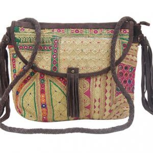 Silk Shoulder Bag For Women (Multicolor)