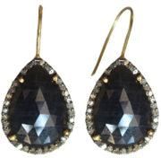 Victorian Style Sapphire Gemstone Earring