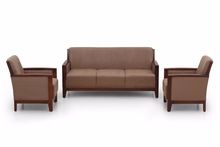Ekbote Furniture - Wooden Arm Sofa Set For Five