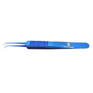 Hair Transplant Micro Titanium Forceps Angled 12cm