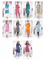 Sufee Rayon Printed Kurtis