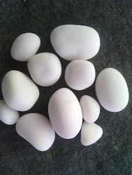 snow white pebble stone